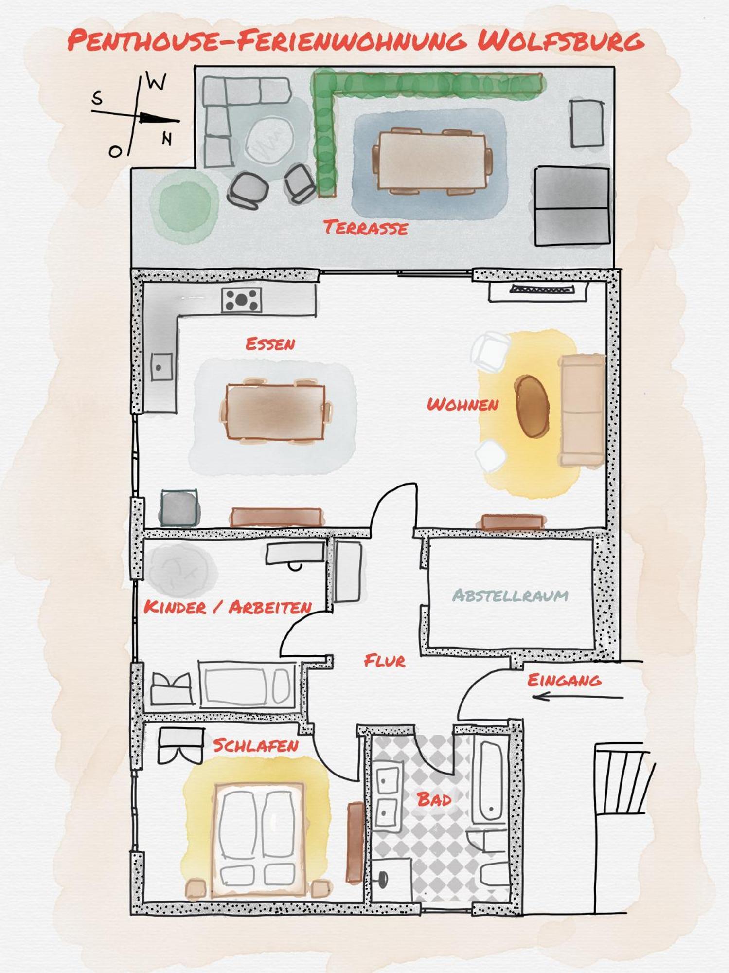 Penthouse-Ferienwohnung Βόλφσμπουργκ Εξωτερικό φωτογραφία